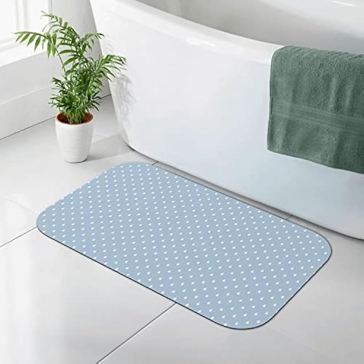 Diatom Mud Absorbent Pad Soft Non-Slip Soft Floor Mat Easy to Clean Diatomite Shower Pad Foot Pad, Suitable for Bathroom, Kitchen, Etc. 19.7 Inches  31.5 Inches 50  80 cm Square
