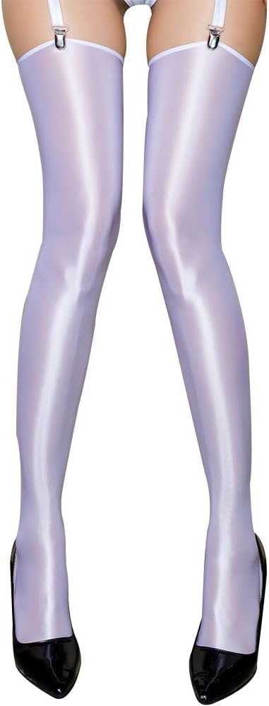 Thigh High Stockings for Women Sheer Over Knee | Nylon, Shiny,Stay Up,Thin Tights,Long Stock