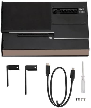 External GPU Dock, USB4.0 40Gbps GPU Enclosure with TB3, M.2 NVMe Interface, Aluminum Alloy, Support PD60W, RJ45, PCIe X16