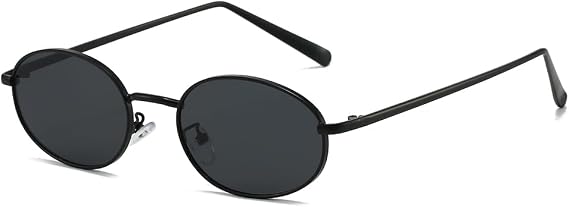 Retro Oval Metal Frame Sunglasses for Men and Women