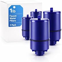 Faucet Water Filter, 2 Pack of Water Filter Faucet Mount, Premium High Performance Replacement Water Filter Faucet Mount for Kitchen and Sink, Easy Installation and Efficient Water Filters for Sink