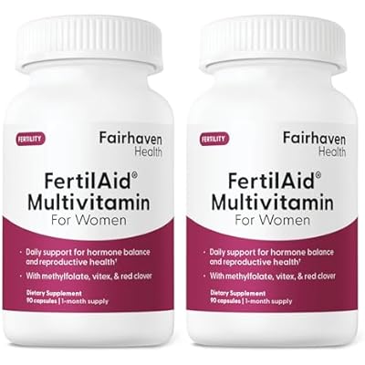 Fairhaven Health FertilAid for Women | Prenatal Vitamin Fertility Supplements for Women | Conception for Her with Vitex and Folate | Support Cycle Regularity and Ovulation | 180 Capsules