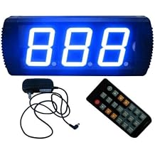 BESRLED Blue Color 4" High Character LED Days Countdown Timer Support Days Count up as Well with IR Remote Control