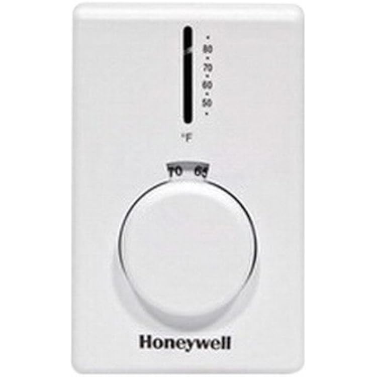 Honeywell T4398B1029 Vertical Electric Heat Thermostat, 120208240277 VAC