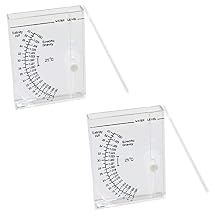 MY MIRONEY 2-Pack Salinity Tester Sea Hydrometer Salinity Meter Specific Gravity Test for Aquarium Fish Tank Water Marine Saltwater