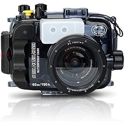 Seafrogs 40m130ft Waterproof Underwater Camera Housing Waterproof Case for A6000 A6300 A6500 Compatible with 16-50mm Lens