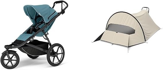 Thule Urban Glide 3 Stroller in Blue with Wind & Sun Protection Tarp UPF50+ Bundle