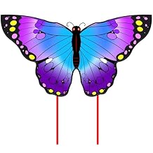 Kite, Butterfly Kites for Kids Ages 4-8 8-12 & Adults, Extremely Easy to Fly for Beginner, Kite with 328ft Line Handle, for Outdoor Activities & Family Trip Easter Gifts (Purple)