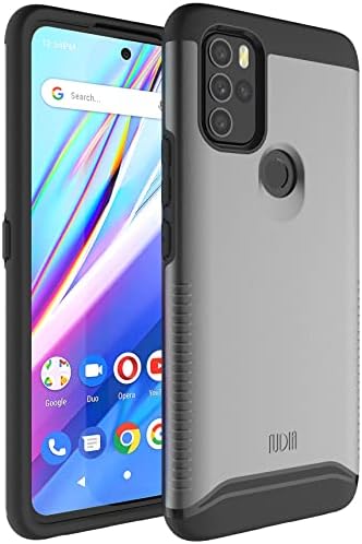 TUDIA DualShield Designed for BLU G91 Pro Case, [Merge] Shockproof Military Grade Heavy Duty Dual Layer Tough Slim Hard Protective Case Cover Metallic Slate