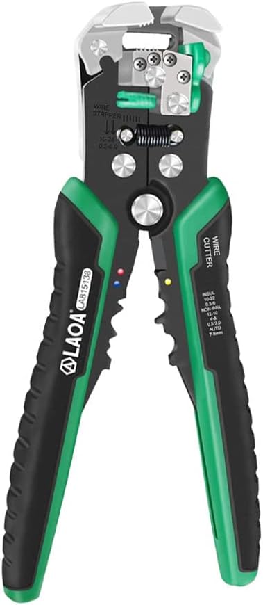 Wire Stripper Tool,Wire Stripper Automatic Wire cutter elf Adjusting from 10 AWG to 24 AWG with Springs Professional Eiectrical Cable Stripping Tools