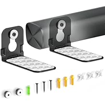 Ultra Slim Soundbar Mount Fit Small Sound Bars for TVs, Compact Sound Bar Mount Bracket for Samsung HW-S700D Mount Under or Above TVs, Secure Anti-Slip Design for Low-Profile Soundbar, Easy to Install