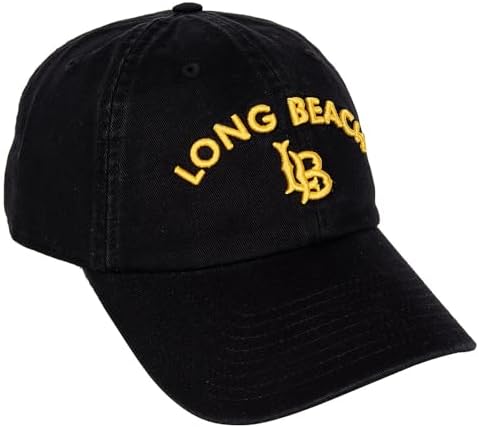 Desert Cactus Cal State Long Beach Baseball Hat University California Dirtbags LBSU CSULB Brimmed Embroidered Hats Cap Adjustable Cloth Strap Adult Style D Black