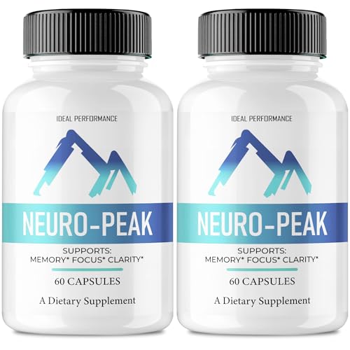 Neuro Peak Capsules, Official NeuroPeak Supplement for Brain Health & Memory Support - Maximum Strength, Advanced Formula Nootropic Pills, All Natural Neuro Peak Support Reviews 2 Pack