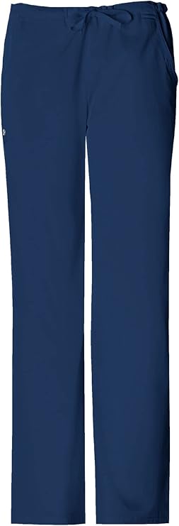 Cherokee Luxe Women Scrubs Pant Low Rise Straight Leg Drawstring 1066