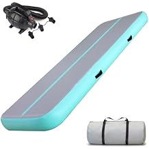 Air Mat Tumble Gymnastics Training Mat 6.6ft/10ft/13ft/16ft/20ft/23ft/26ft/30ft/33ft/36ft/40ft Wide 3.3ft/6.6ft Thick 4/8 Inches Gymnastics Air Mat Inflatable Tumbling Gymnastics Training Mat with Air Pump