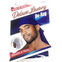 New Dream Deluxe Du-Rag Blue 3 pack Smooth & Thick, Stretchable, Wrinkle Free, 100% Polyester