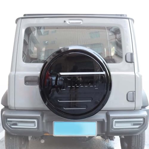 Fits for Suzuki Jimny JB64 JB74 2019 Spare Cover Tire Cover Tyre Wheel Cover Protector Plastic [ Glossy Black ]