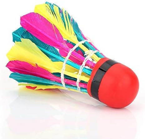 Tbest Shuttlecock Tournament Shuttlecock Balls Badminton Shuttlecocks Goose Feather 11 Pieces Colourful Training Feather Badminton Balls Shuttlecocks Badminton Set Sports Training Accessories for Outdoor/Intdoor