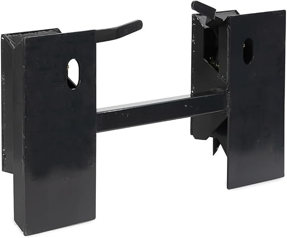 Titan Attachments Universal Skid Steer Quick Tach Conversion Adapter, Skid Steer Adapter for Tractor Attachments, 12x21.5 Adapter Weld-On Mount Plates, Fixed Cross Brace, 3500 LB Capacity