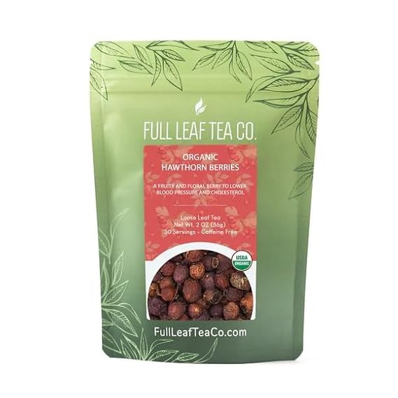 Organic Hawthorn Berries Loose Leaf Tea - 2oz Bag (Approx. 30 Servings) | Full Leaf Tea Co.