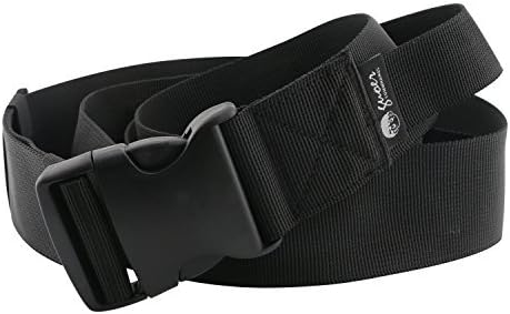 GUOER Walking Gait Belt With Handles Transfer Belts Black (25"-52")