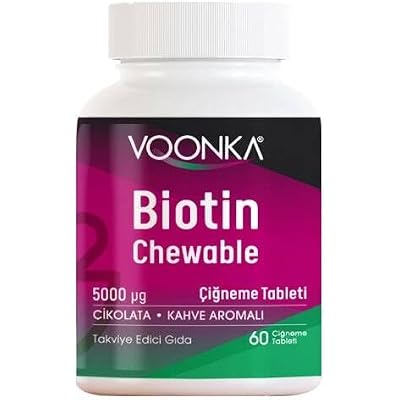 Voonka Biotin Chewable Food Supplement 60 Tablets