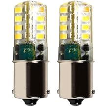 HQRP 2-Pack 1156 Ultra Bright LED Bulbs Cool White compatible with John Deere JD AD2062R Parts Replacement LA115 D130 CS & CX Gator D110 GT235 L130 s240 X300 LT155 LA130 318 316 L110 GT245