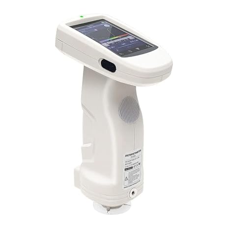 Color Spectrometer Spectrophotometer Colorimeter with 4mm Aperture Dual 20 Array Sensors SCI/SCE Measurement Non-Contact Automatic Calibration APP Software