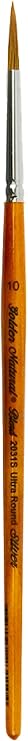 Silver Brush Limited Golden Natural Ultra Round Oil Paintbrush, Size 10