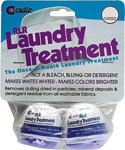 RLR Natural Powder Laundry Detergent Whitens, Brightens, Refreshes Baby Cloth Diapers, Musty Towels, Workout Clothes - Non-Toxic, Fragrance-Free for Sensitive Skin (2 Treatment Pods)