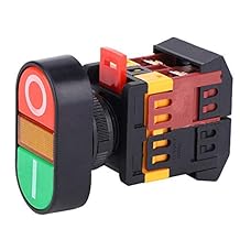 APBB-22/25N Double Push-Button Switch with LED Light NO+NC Momentary Button Switch Mounting Diameter 22mm and 25mm(380VAC)
