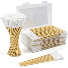 200PCS Professional Dog Ear Swabs in Storage Box, 6 Inch Long Cotton Swabs with Bamboo Handle for Dogs - Soft Cotton, Gentle and Lint-Free, Specially Designed Large Cotton Swabs for Dog Ear