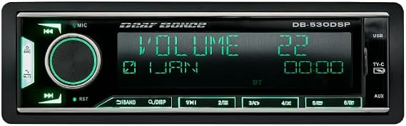 Deaf Bonce DB-530DSP Car Stereo Head Unit 8 RCA Outputs, DSP, Mobile App Control