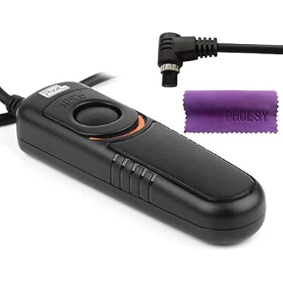 Pixel Remote Shutter Switch N3 Shutter Release Cable Compatible with Canon EOS Cameras with Screen Cleaning Cloth, Replaces RS-80N3