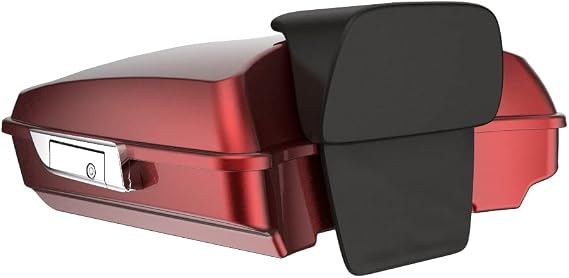 Razor Tour Trunk Pack Pack Trunk &Backrest Pad Fit for Harley 1997-2020 Electra Glide FLHT, Road King FLHR, Street Glide FLHX Special FLHXS, CVO Limited FLHTKSE; 2008 09 10 12 13 14 15 16 17 18 19 20