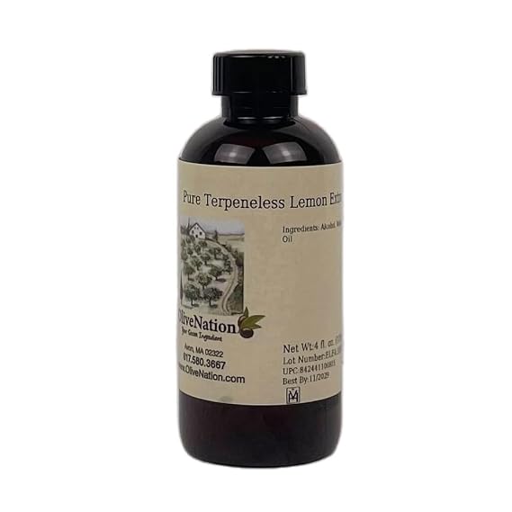 OliveNation Pure Terpeneless Lemon Extract - 4 oz