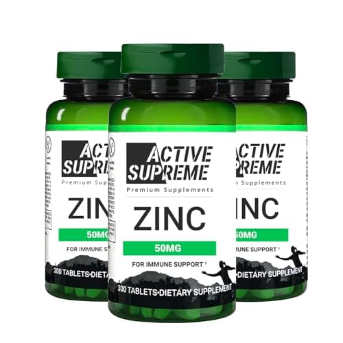 3 Pack Zinc Citrate 50 mg - Supplement to Support Immune System & Reproductive Health