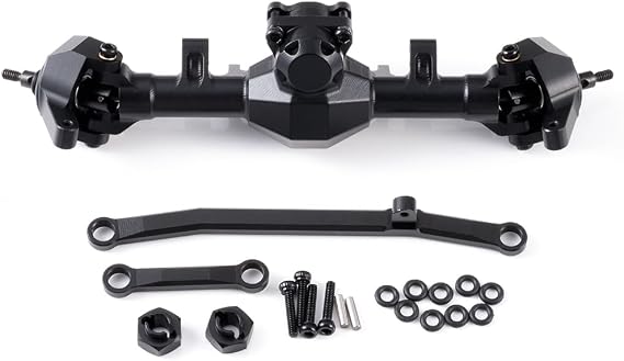 4 mm Extended Front Axle for SCX24 1/24 | Extended Front Axle, CNC Aluminum, SCX24, 1/24 Crawler