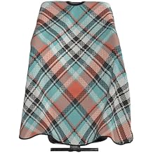 Geometric Checkered Plaid Pixel Hair Cutting Cape 55" x 66" for Adult Salon Cape with Adjustable Neckline