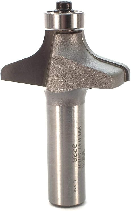 Whiteside 3228 Ogee Router Bit: 9/64 Inch & 5/16 Inch Radius, 1-5/8 Inch Large Diameter, 5/8 Inch Cutting Length, 1/2 Inch Shank, 2-1/2 Inch Overall Length, B3 Bearing