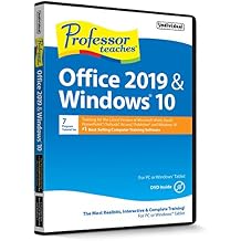 Professor Teaches Office 2019 & Windows 10 - Training Software for Microsoft Office & Windows 10 Includes Interactive Training for Word, Excel, PowerPoint, Outlook, Access & Publisher & Windows 10