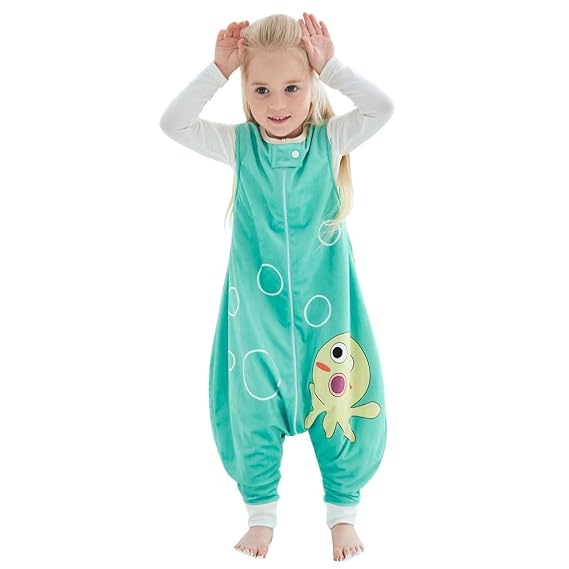 MICHLEY Toddler Wearable Blanket Sleeping Sack with Feet Infant Sleeveless