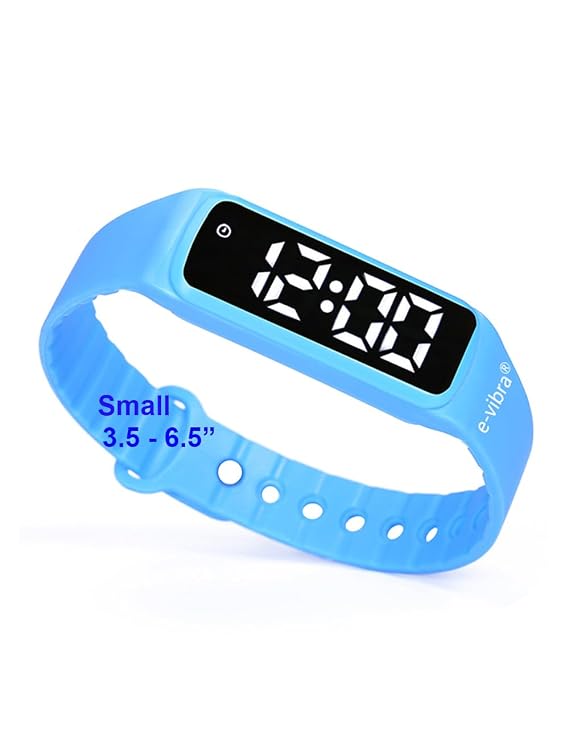 Potty Training Watch - Silent Vibrating Alarm Watch Pill Reminder Wristband with Countdown Timer (Blue)