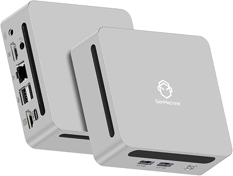 Mini PC AMD Ryzen 5 4500U Mini Computers(Up to 4.0GHz) 6c/6t, 8GB DDR4, 256GB SSD & M.2 NVME 4K Dual HDMI,Gaming PC with Wifi6/BT5.2,Gaming/Office/Design