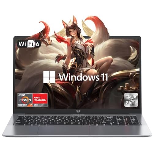 ACEMAGIC 2025 Laptop, Laptop Computer with AMD Ryzen 7 5700U 8C16T, Up to 4.3GHz, 16GB RAM 512GB NVMe SSD Windows 11 Laptop, Radeon RX Vega 8 Graphics, 16.0-inch Display, WiFi 6,Backlit KB