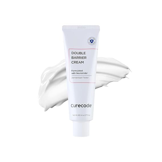 Double Barrier Cream 80ml (2.71 Fl Oz) Korean Skin-Biome Science with Neuromide, Encourages Ceramide, Soothes Sensitive & Dry Skin, Strengthen and Repair Skin Barrier EWG verified