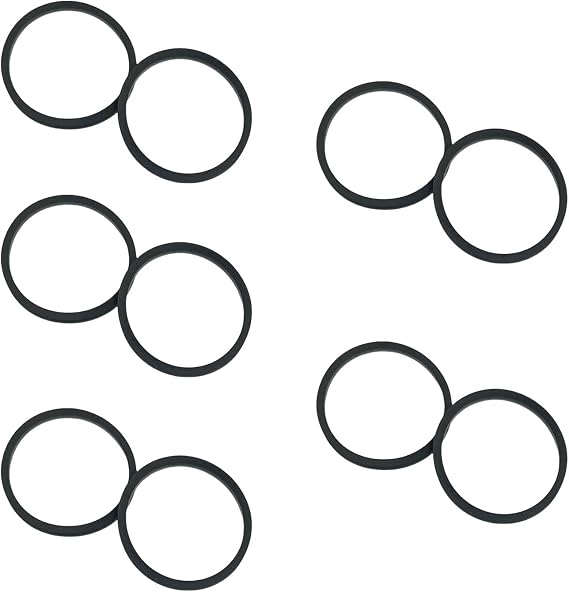 10PCS Console Drive Belt Replacement Rubber Belts Set for Xbox One Optical Drive Repair Improve Disc Functionality, As Pictures Shown