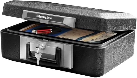 SentrySafe Fire Safe Fire Resistant Chest 0.25 Cubic Feet Small 1160