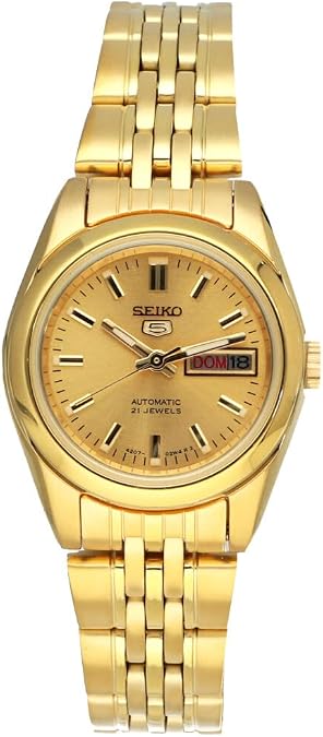 SEIKO 5 Automatic Gold Dial Ladies Watch SYMA38K1