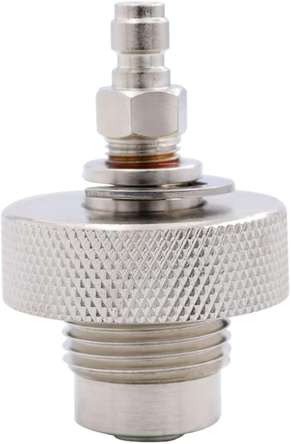DIN Valve Filling Adapter for Diving Tools, 300 Bar, Male/Female, Stainless Steel